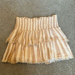 Yellow Striped Aerie Skirt